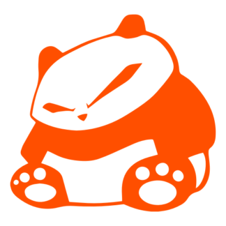 JDM Panda Decal (Orange)